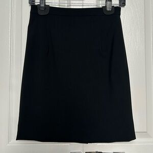 Theory Sevona Stretch Wool Black Suit Skirt - Excellent Condition